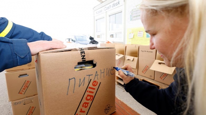 یەکەم کاروانی هاوکاریی مرۆیی گەیشتە ئۆکراینا