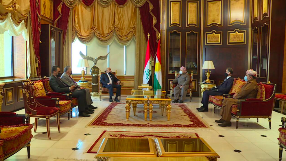 پێشوازی سەرۆک بارزانی لە نێردەی تایبەتی سەرۆکی فەلەستین