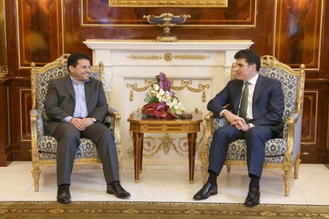 قاسم ئه‌عره‌جی پیرۆزبایی له‌ نێچیرڤان بارزانی ده‌كات