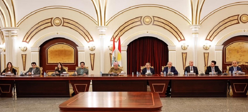 سەرۆک بارزانی لەگەڵ وەزیر و ئەندامانی فڕاكسیۆنی پارتی دیموکراتی کوردستان لە ئەنجوومەنی نوێنەرانی عێراق و بەرپرسانی پارتی لە بەغدا كۆبووەوە