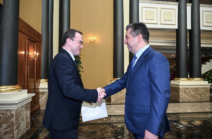 مه‌سروور بارزانی له‌گه‌ڵ باڵیۆزی رووسیا له‌ عێراق كۆبووه‌وه‌