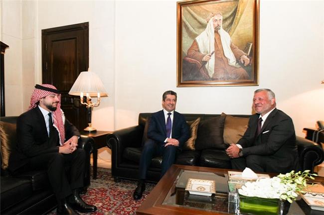 مەسروور بارزانی سەرۆکی حکوومەتی هەرێمی کوردستان پاڵپشتی خۆی بۆ پادشای ئۆردوون ڕادەگەینێت