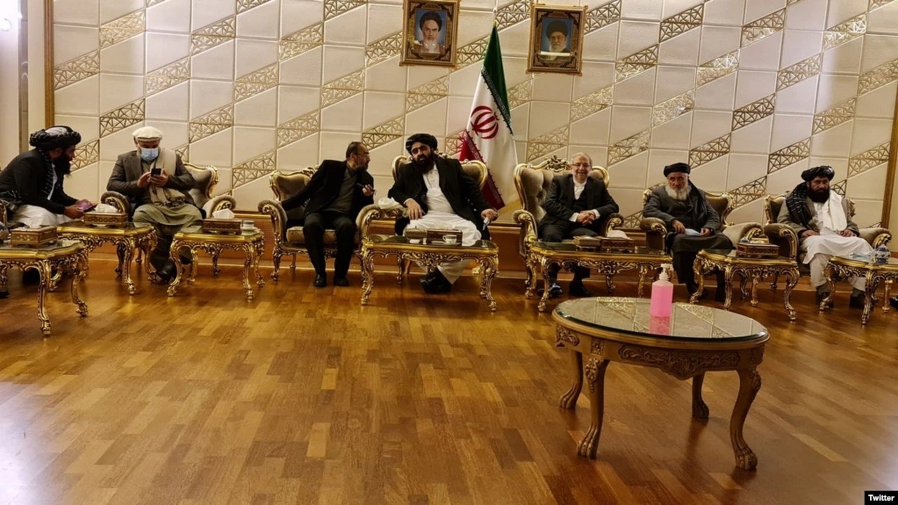 وەزیری دەرەوەیتاڵیبان  و وەفدی هاوڕێی سەردانی تارانیان کرد