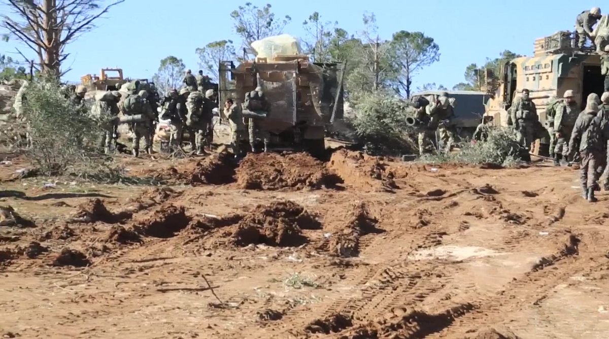 هەسەدە و سوپای سووریا بۆردوومانکران