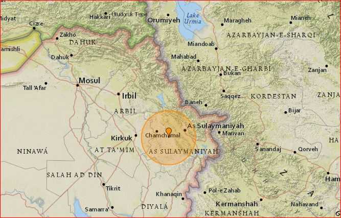 بوومەلەرزەیەکی بەهێز سنوورەکانی سلێمانی هەژاند