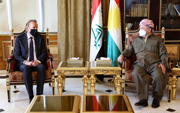 سەرۆك بارزانی پێشوازی لە كونسوڵی گشتیی هۆلەندا کرد