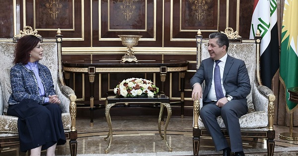 مەسروور بارزانی سەرۆکی حکوومەتی هەرێمی کوردستان پێشوازی لە باڵیۆزی عێراق لە عەرەبستانی سەعوودی کرد