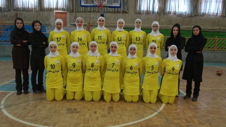 تیمی بەسکیتبۆڵی کچانی سنە گەیشتە خولی نایابی ئێران