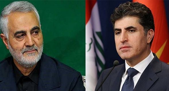 قاسم سوله‌یمانی په‌یوه‌ندی بە سەرۆک وەزیران كرد