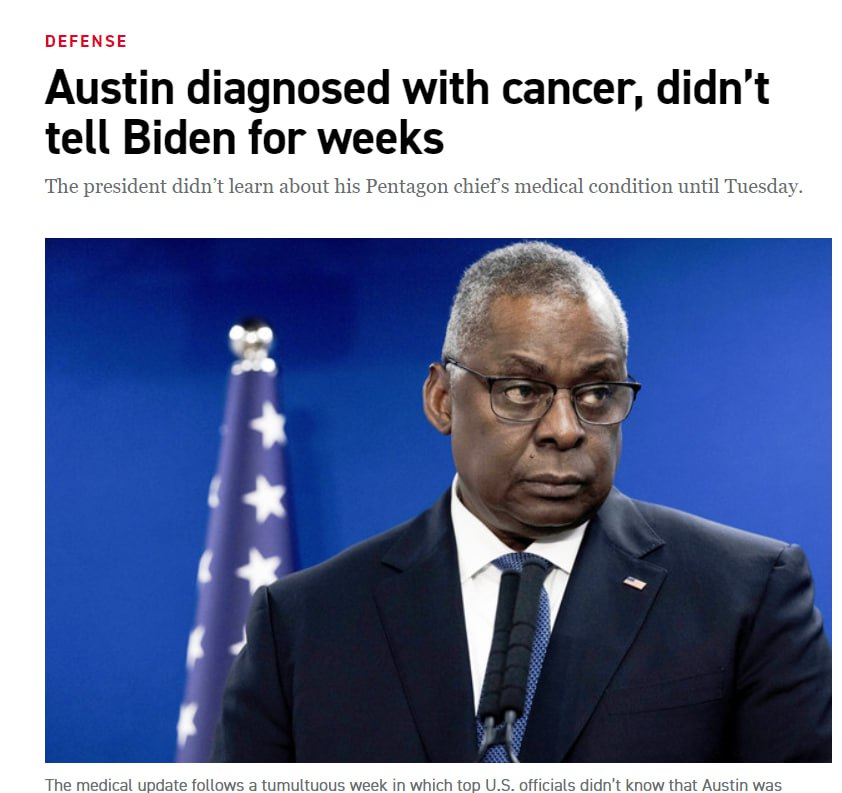 وەزیری بەرگری ئەمریکا تووشی شێرپەنجەی پڕۆستات بووە.