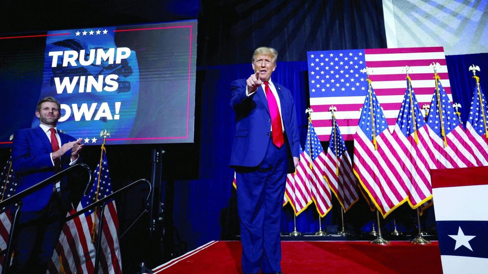 دۆناڵد ترامپ لە هەڵبژاردنە سەرەتاییەکانی ویلایەتی ئایۆوا سەرکەوتنی بەدەستهێنا