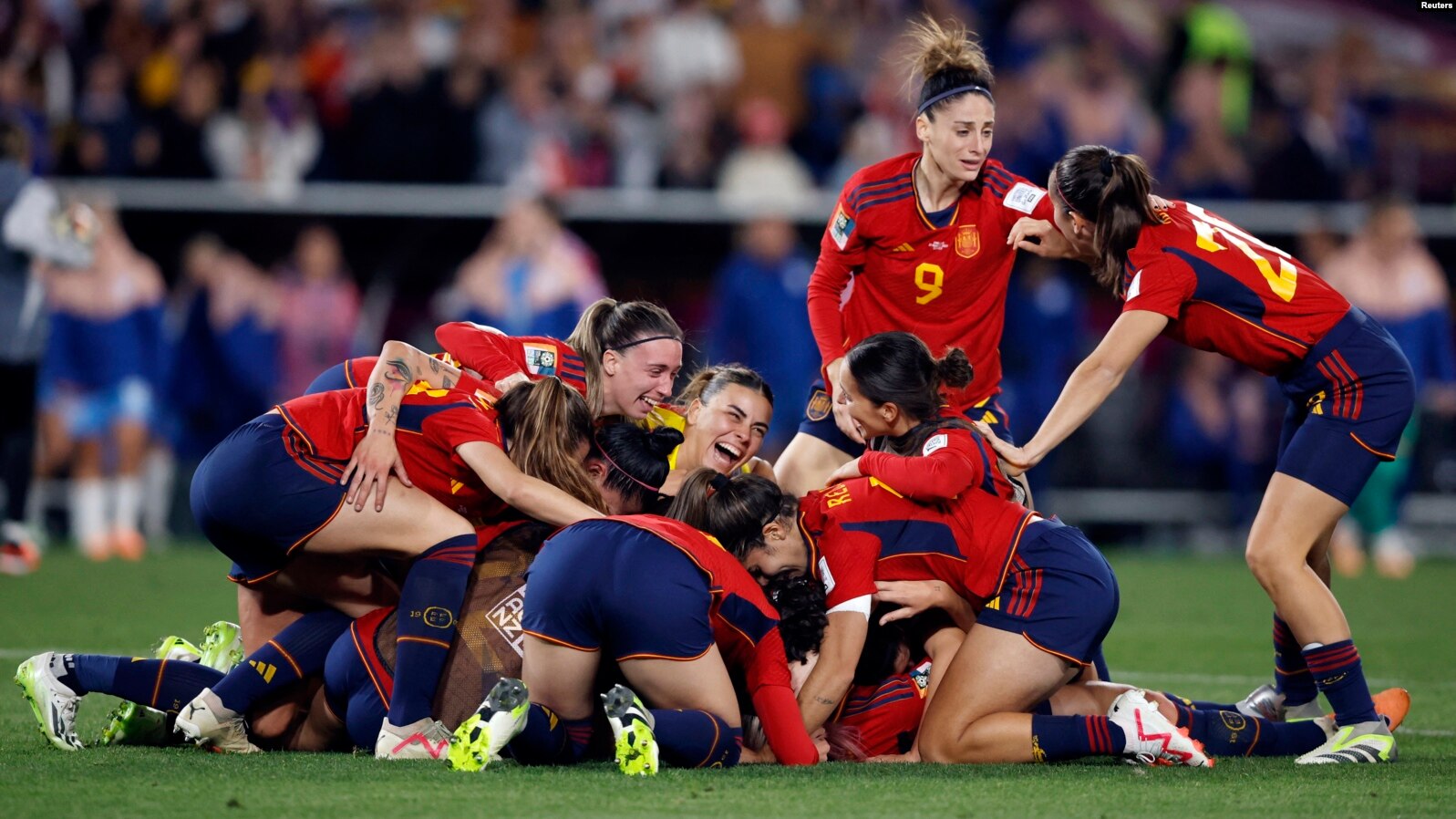 ئیسپانیا بۆ یەکەم جار جامی جیهانی تۆپی پێی ژنان بەدەست هێنا