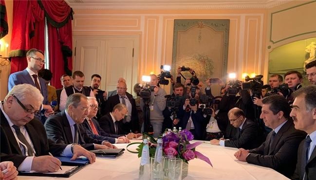 سێرگی لاڤرۆڤ لەگەڵ مەسروور بارزانی کۆبووەوە