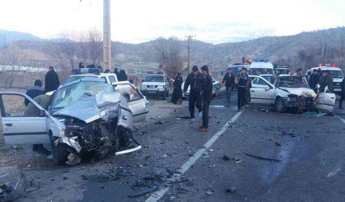 ئێران پلەی دووهەمی گیان لە دەستدانی بەهۆی ڕووداوی هاتووچۆوەوە لە ئاستی جیهاندا هەیە